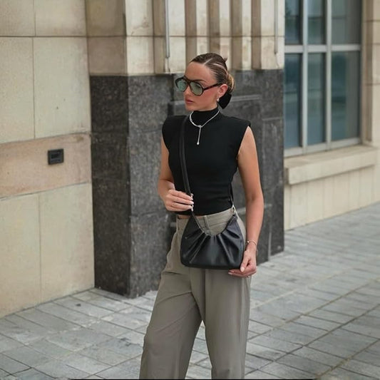 Dasein Ruched Hobo Handbag for Women Retro Shoulder Purse Crossbody Bag with 2 Removable Straps