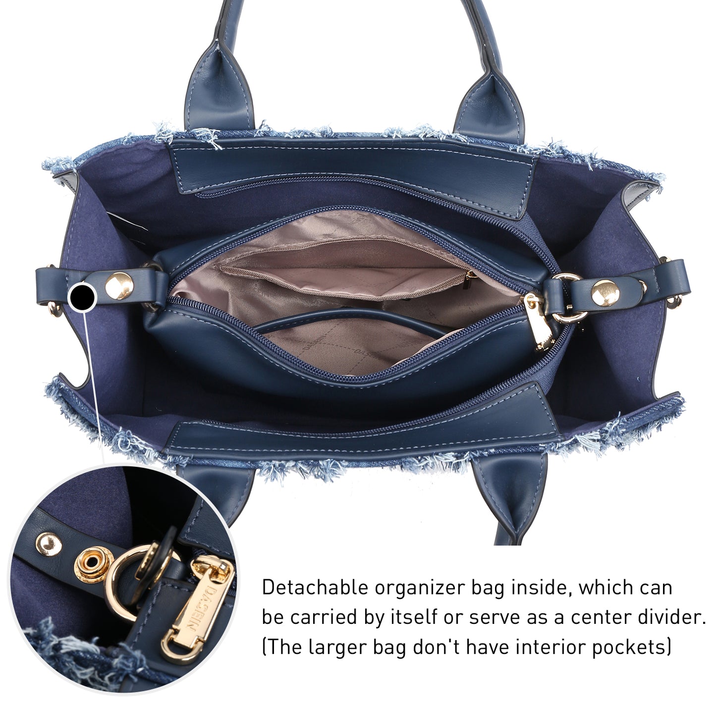 Dasein Purses Handbags for Women Tote Wallet Set Top Handle Satchel Shoulder Hobo Bag 3pcs