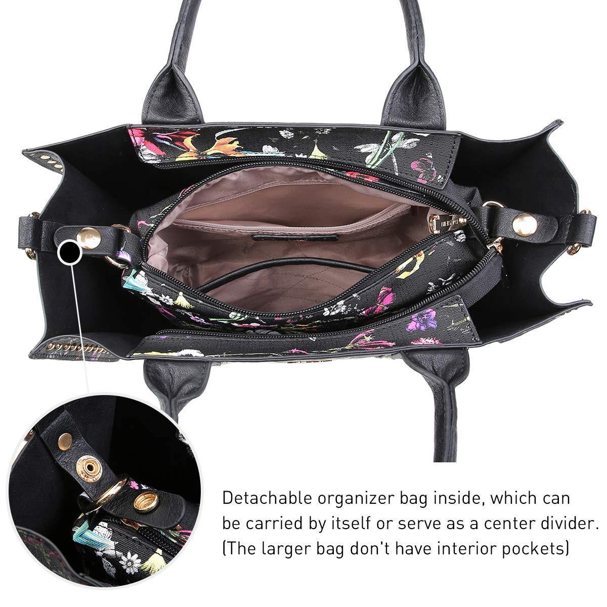 Studded 3-in-1 Top Handle Tote Handbag l Dasein - Dasein Bags