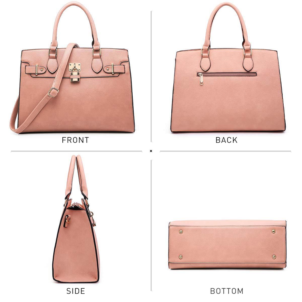Classic Padlock Handbag with Matching Wallet - Dasein Bags