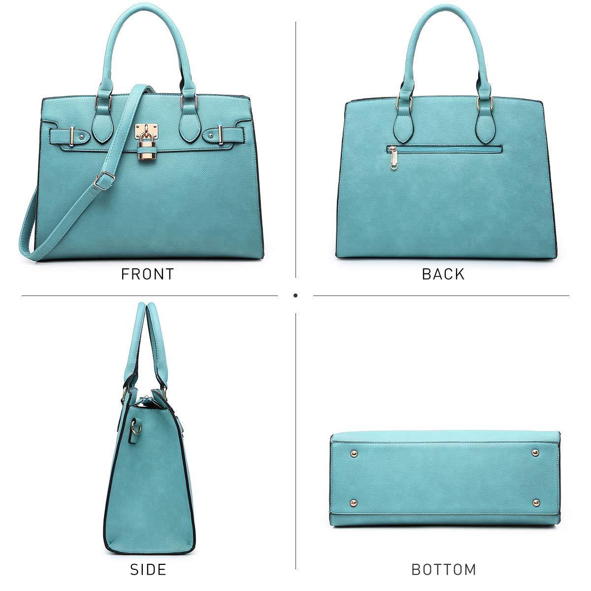 Classic Padlock Handbag with Matching Wallet - Dasein Bags