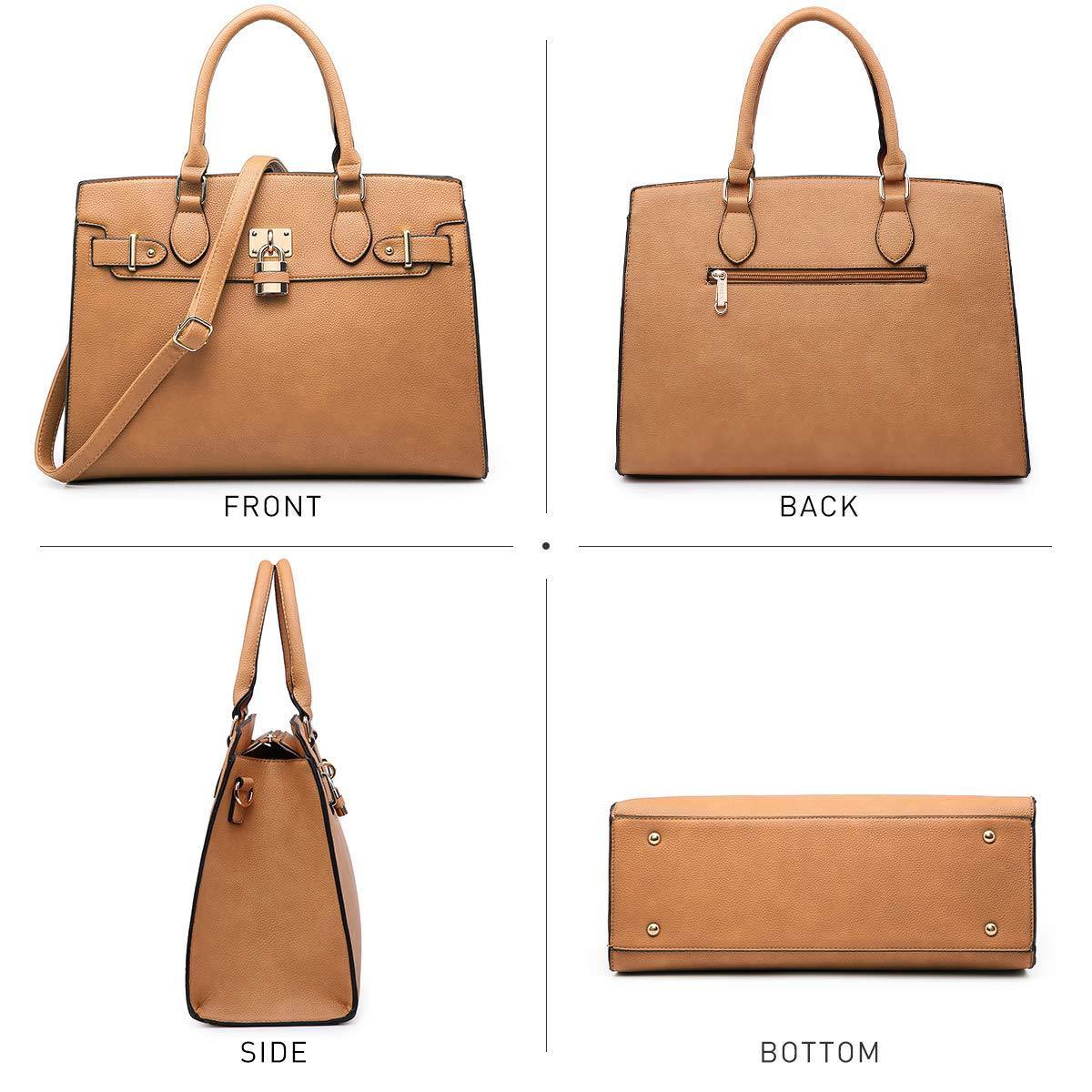 Classic Padlock Handbag with Matching Wallet - Dasein Bags