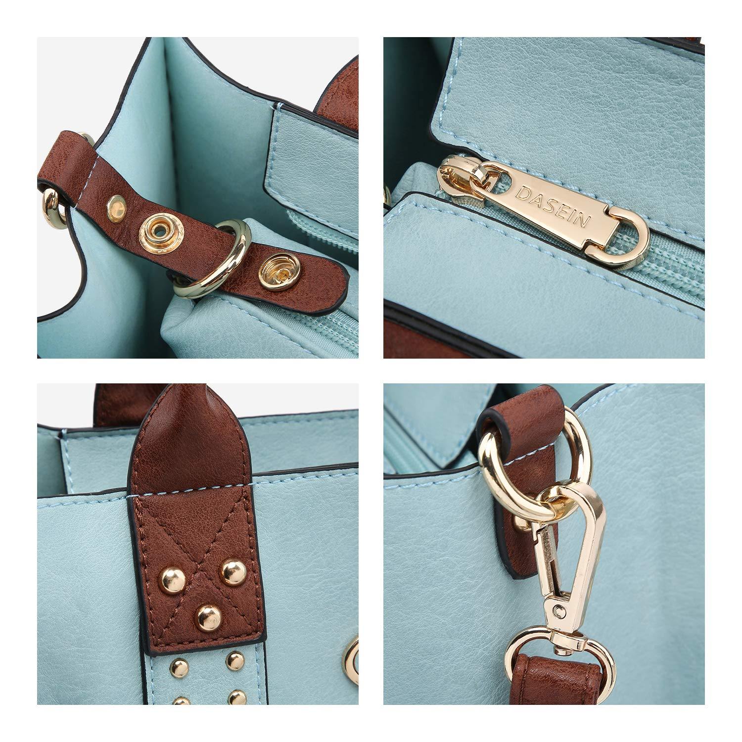 Studded 3-in-1 Top Handle Tote Handbag l Dasein - Dasein Bags