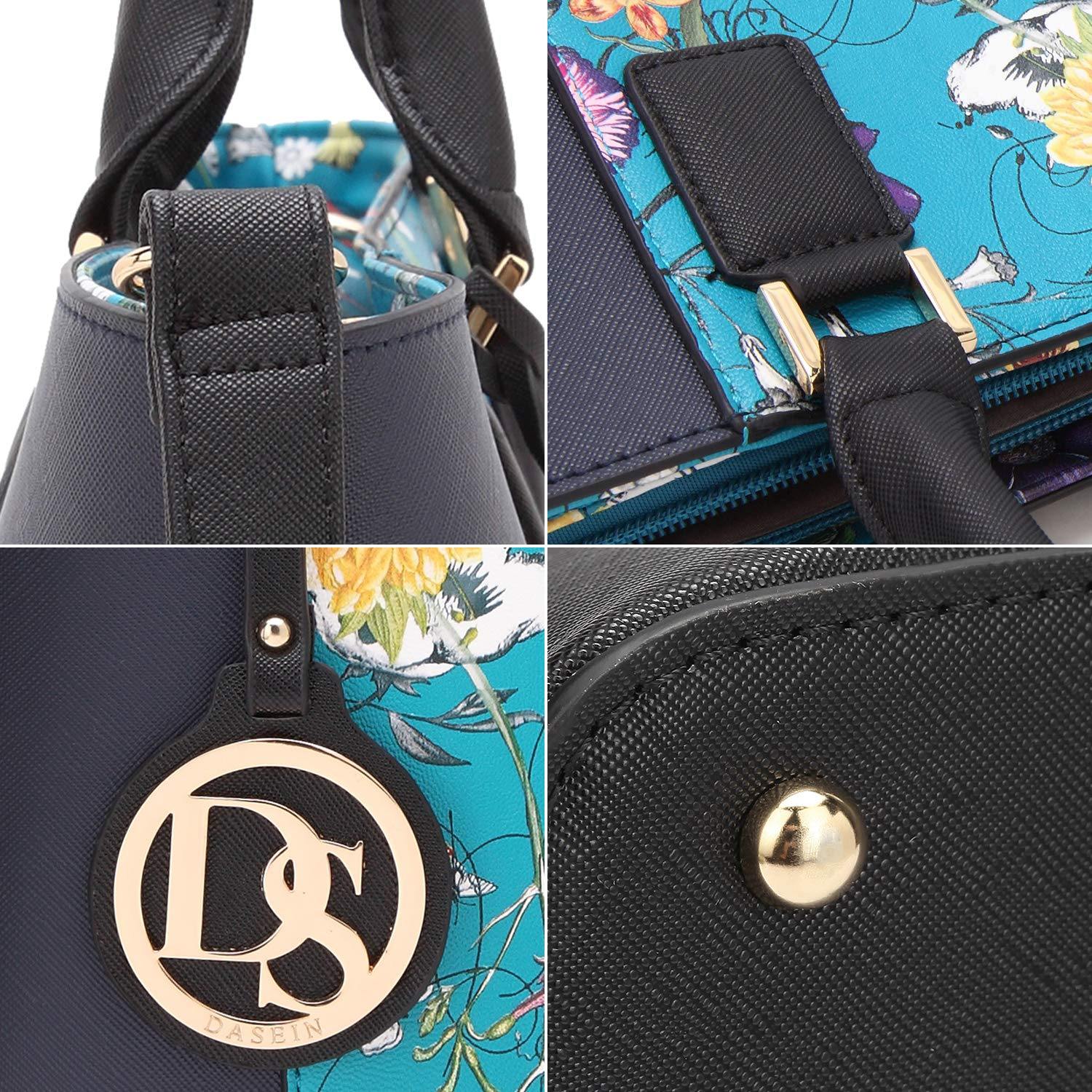 Fashion Stitching Color Large Tote Bag with Matching Wallet l Dasein - Dasein Bags