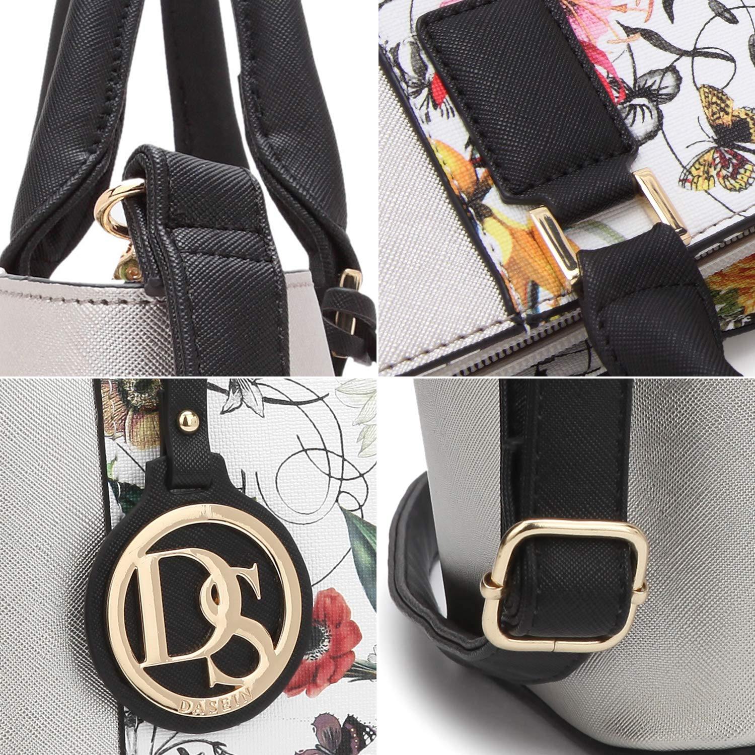 Fashion Stitching Color Large Tote Bag with Matching Wallet l Dasein - Dasein Bags