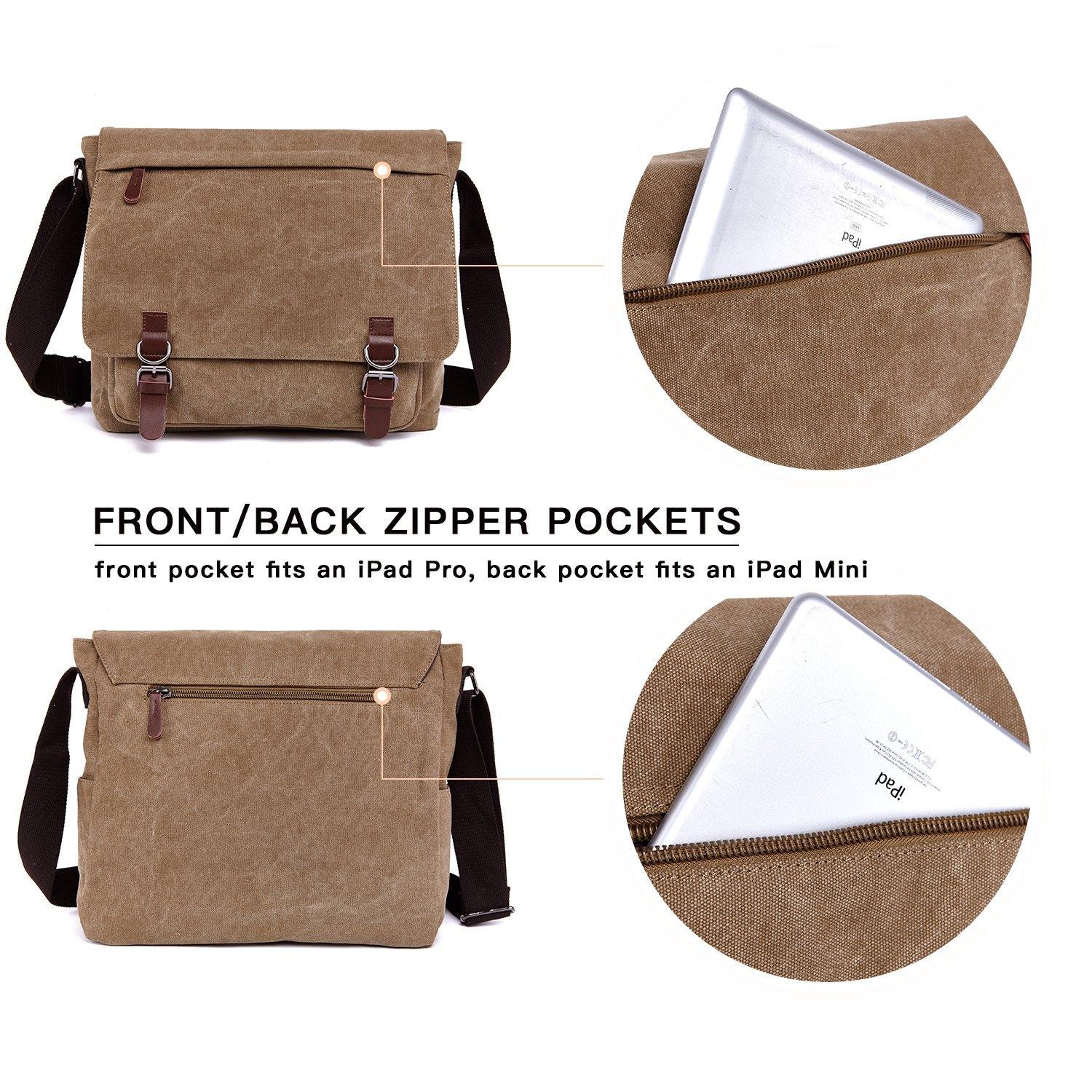 Dasein Vintage Unisex Large Canvas Messenger Bag/Cross body - Dasein Bags