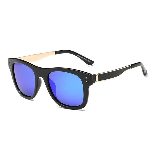 Square Sunglasses with Thick Metal Arms - Dasein Bags