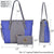 Two-Tone Tote with Matching Wallet-Handbags & Purses-Dasein Bags