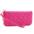 Quilted Zip-Around Wallet With Detachable Wristlet Strap - Dasein Bags