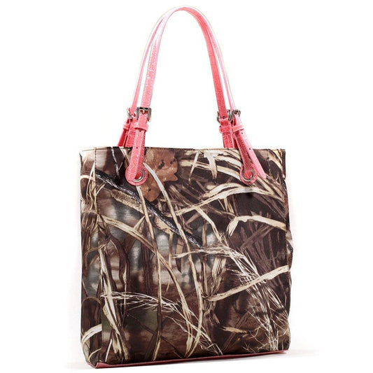 Realtree Classic Square Camouflage Tote Bag with Belted Straps - Dasein Bags