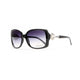 Women's Square Frame Sunglasses w/ Princess Jeweled Accent on Side