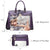Fashion Emblem Women Handbag and Purses Top Handle Tote Work Bag with Matching Clutch - Dasein Bags