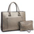 Classic Top Handle Handbag with Matching Wallet-Handbags & Purses-Dasein Bags