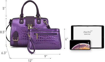 Women Barrel Handbags Fashion Satchel Bags Top Handle Shoulder Purses