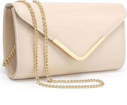 Dasein Women Evening Bags Formal Clutch Purses for Wedding Party Prom Handbags with Shoulder Strap and Glitter Flap