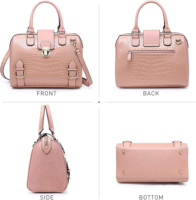 Women Barrel Handbags Fashion Satchel Bags Top Handle Shoulder Purses