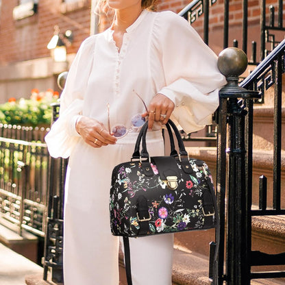 Women Barrel Handbags Fashion Satchel Bags Top Handle Shoulder Purse