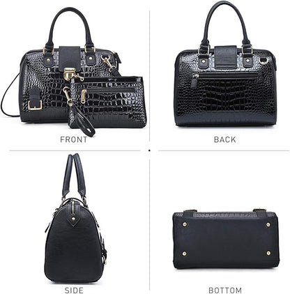 Women Barrel Handbags Fashion Satchel Bags Top Handle Shoulder Purses