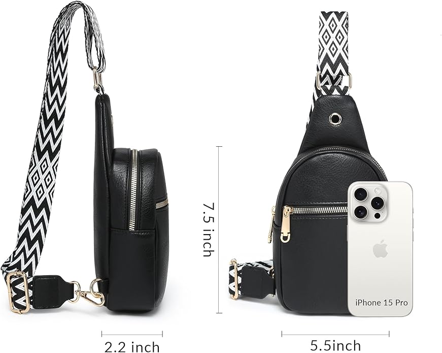 Sling Bags Crossbody Purses Women Small Shoulder Backpack Lightweight Chest Bag for Hiking Cycling Work Travel