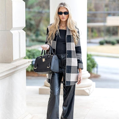 Dasein Women Barrel Handbags Fashion Satchel Bags Top Handle Shoulder Purses Vegan Leather Work Tote