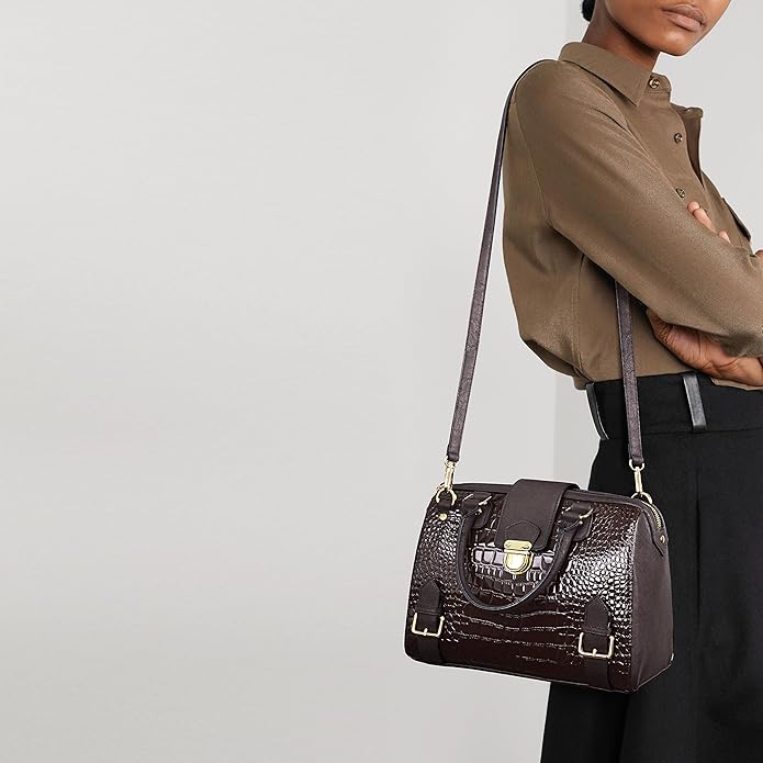 Women Barrel Handbags Fashion Satchel Bags Top Handle Shoulder Purses