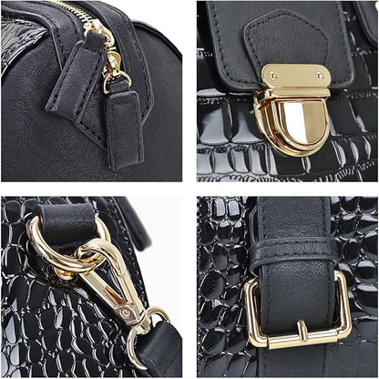 Women Barrel Handbags Fashion Satchel Bags Top Handle Shoulder Purses