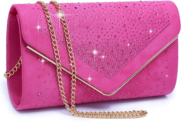 Envelope Shining Rhinestone Clutch Purses for Party Wedding Purse Dasein