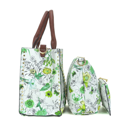 Dasein Purses Handbags for Women Tote Wallet Set Top Handle Satchel Shoulder Hobo Bag 3pcs