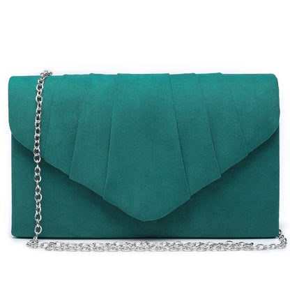 Dasein Women's Evening Bag Pleated Envelope Clutch l Dasein