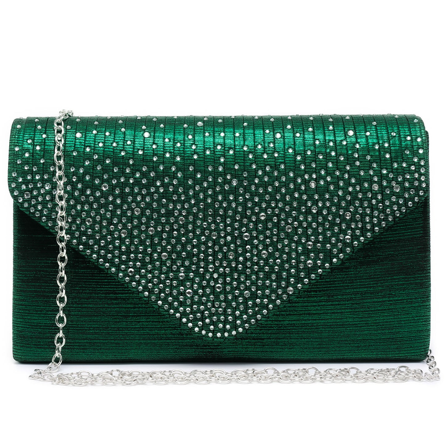 Rhinestone Envelope Evening Clutch