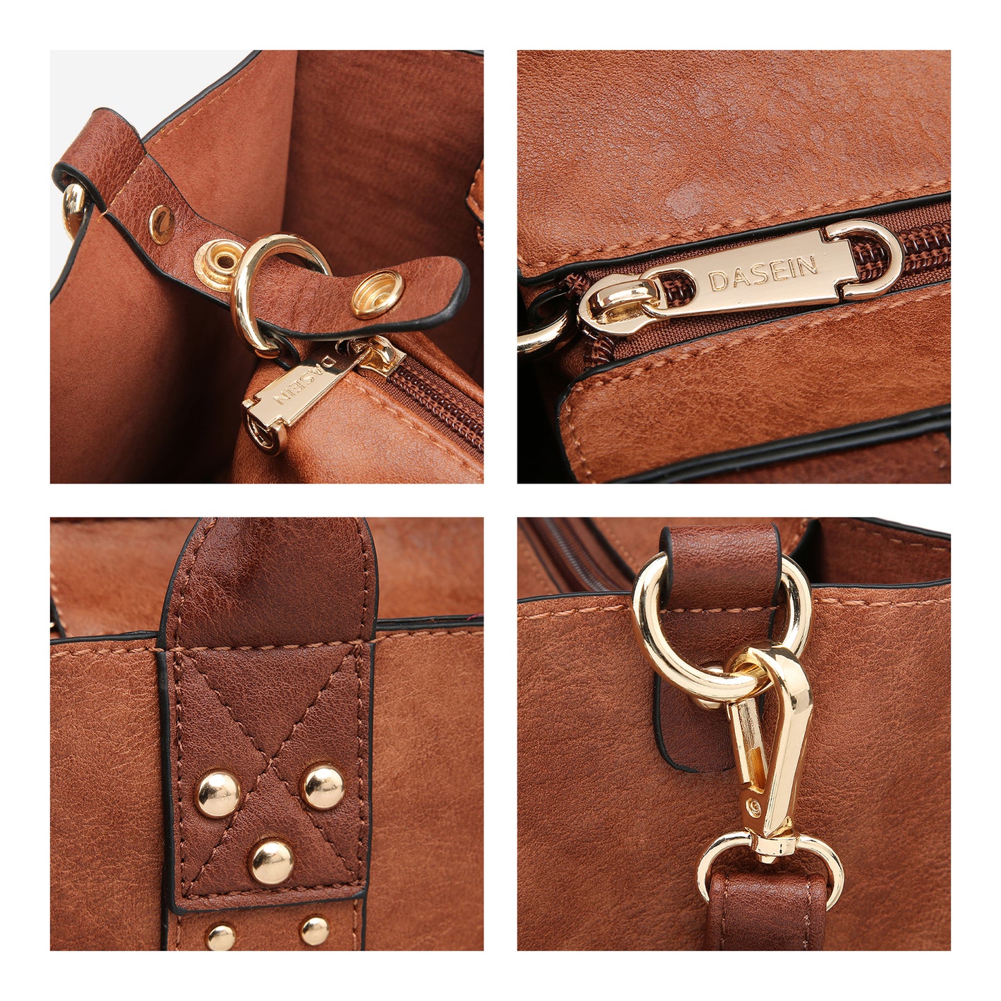 Dasein Purses Handbags for Women Tote Wallet Set Top Handle Satchel Shoulder Hobo Bag 3pcs