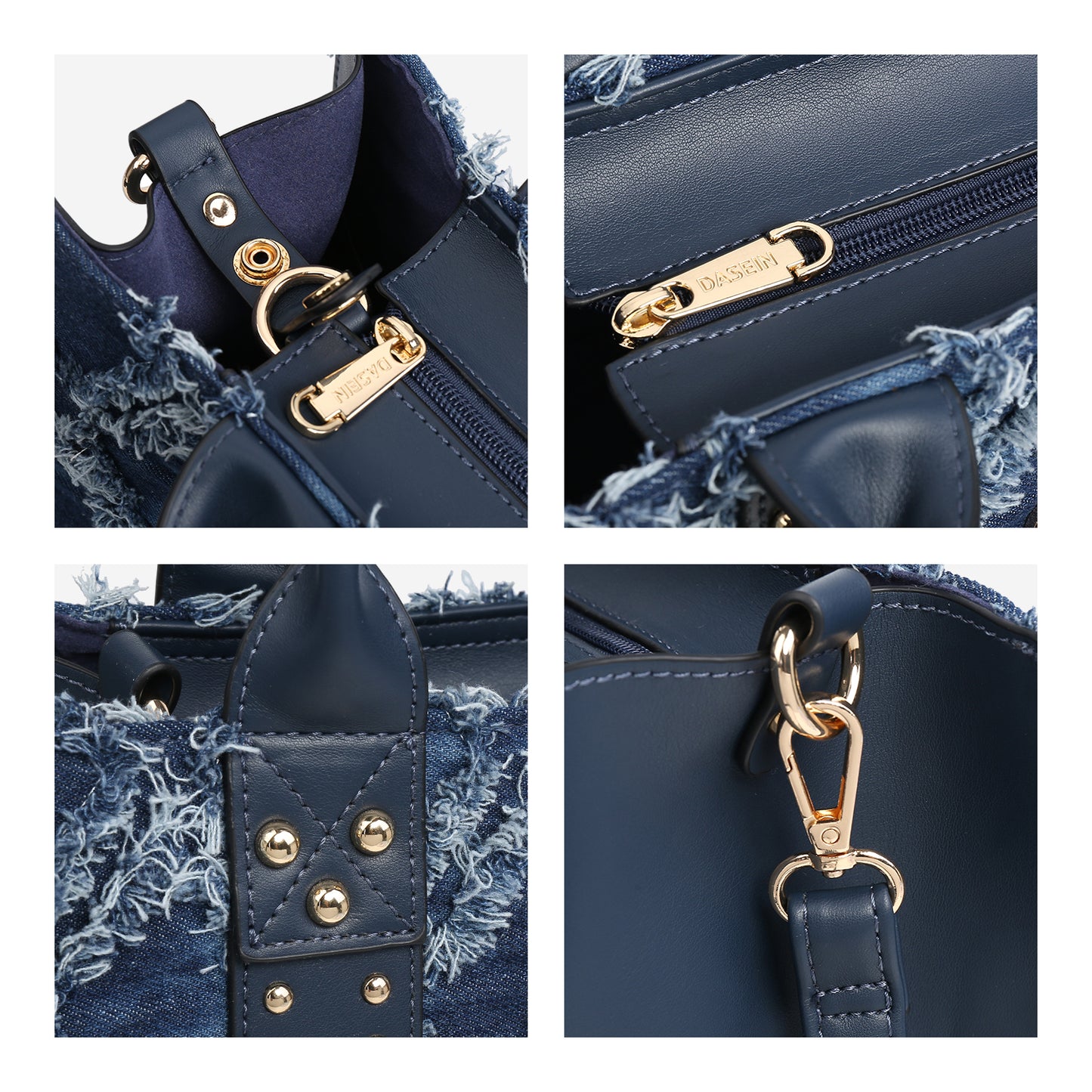 Dasein Purses Handbags for Women Tote Wallet Set Top Handle Satchel Shoulder Hobo Bag 3pcs