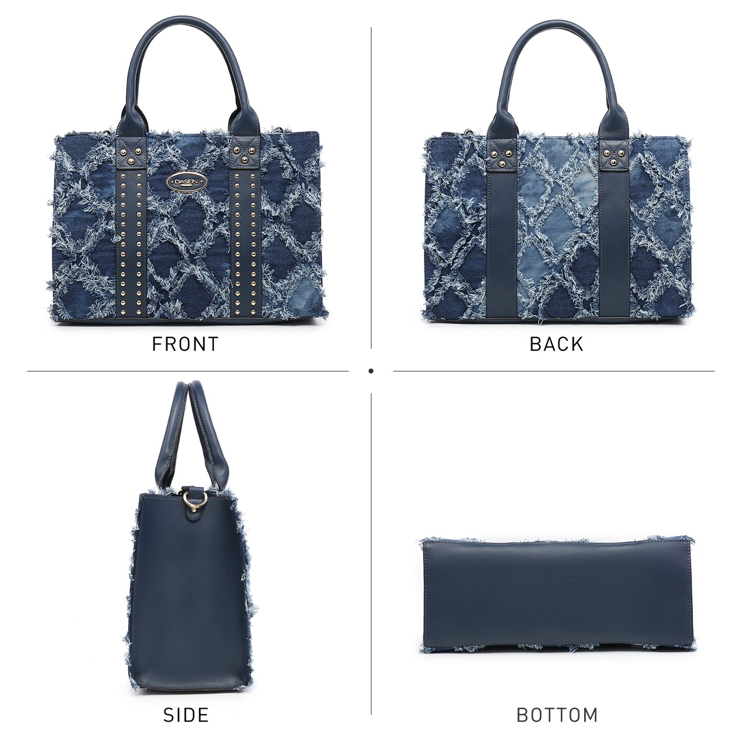 Dasein Purses Handbags for Women Tote Wallet Set Top Handle Satchel Shoulder Hobo Bag 3pcs