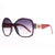 Anais Gvani Round Box Frame Fashion Sunglasses