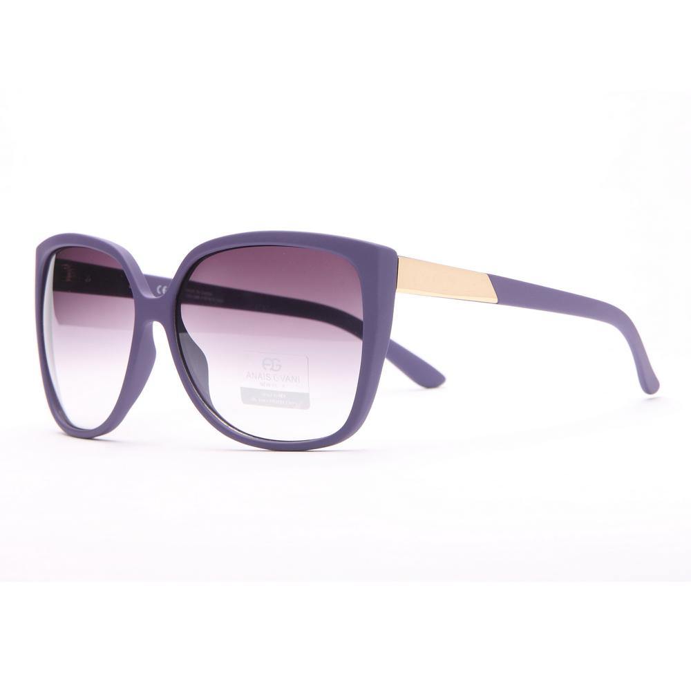 Anais Gvani Smooth Plastic Classic Fashion Sunglasses