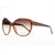 Oversized Fashion Sunglasses w/ Quilt-like Texture Design on Side