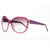 Oversized Fashion Sunglasses w/ Quilt-like Texture Design on Side