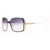 Classic Square Frame Sunglasses w/ Gold Lined Accent