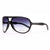 Women's Thick Frame Aviator Sunglasses w/ Stripe Accent