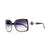 Women's Square Frame Sunglasses w/ Princess Jeweled Accent on Side