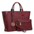 Fashion Stitching Color Large Tote Bag with Matching Wallet Dasein