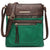 Women Lightweight Crossbody Bags Soft Vegan Leather Travel Handbag Multi Pockets