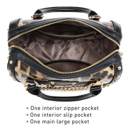 Shiny Patent Handbags Barrel Top Handle Bag for Women l Dasein