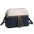Two-Tone Tassel Crossbody Bag