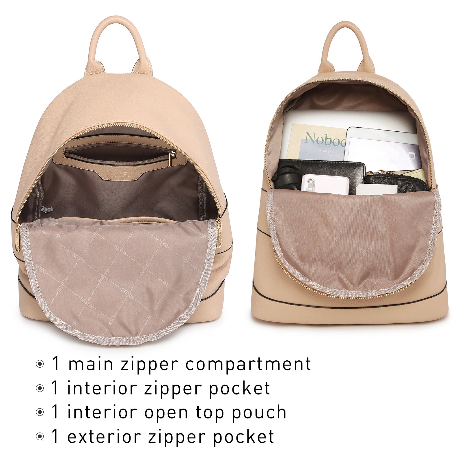 Fashion Casual Women Backpack with Matching Wristlet 2Pcs Set l Dasein