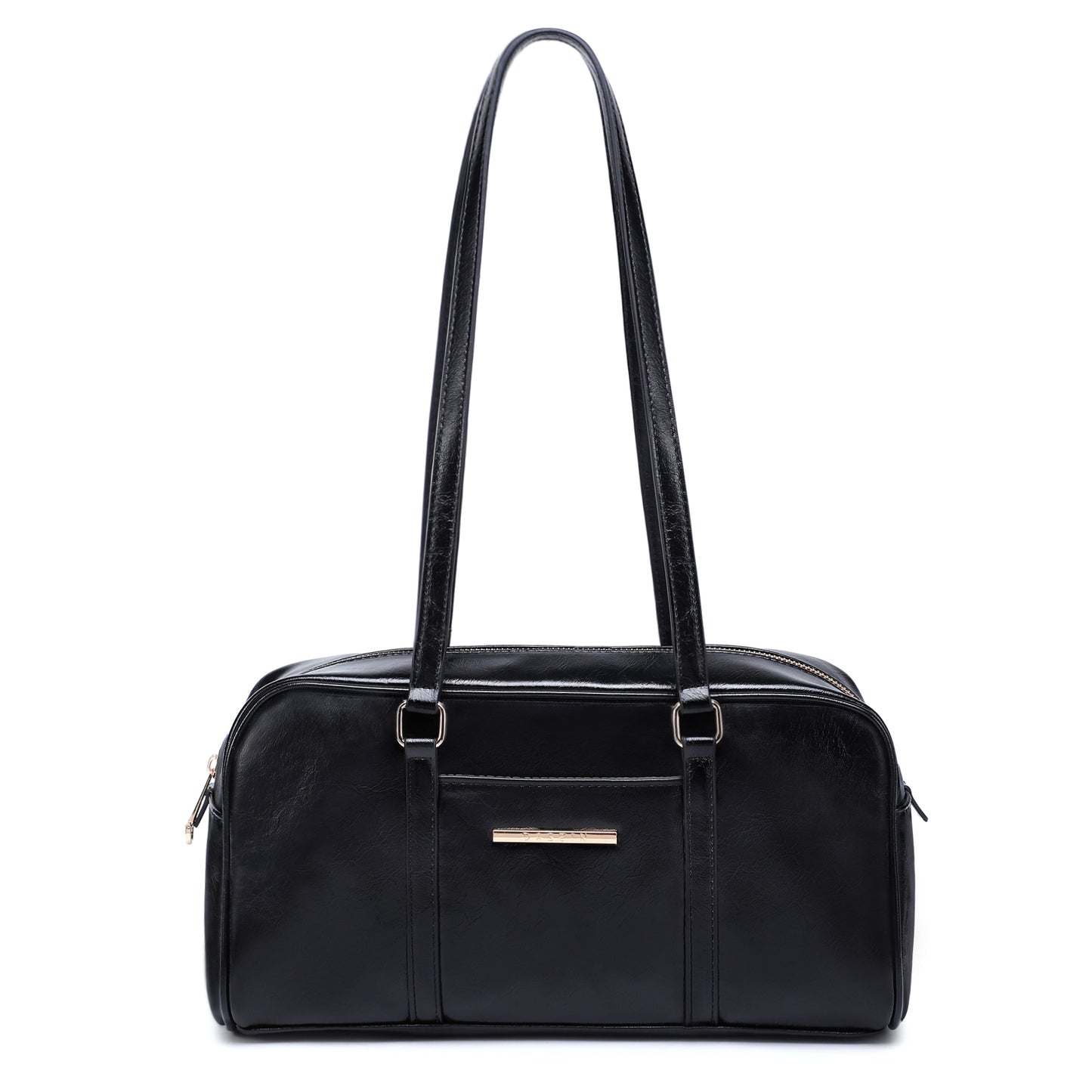 Dasein Suede Look Structured Shoulder Tote  Long Strap Handbag for Work, Travel & Everyday Use