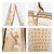 Fashion Embossed Pattern Two Tone Handbag with Matching Wallet l Dasein