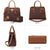 Two-Tone Handbag with Matching Wallet - Dasein Bags