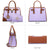 Two-Tone Handbag with Matching Wallet - Dasein Bags