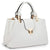 Women Solid Color Medium Top Handle Tote Bag Vegan Leather丨Dasein - Dasein Bags